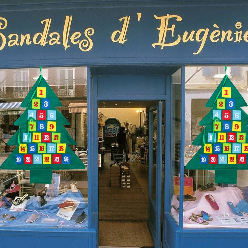 Christmas Countdown Calendar Felt Tree for Families