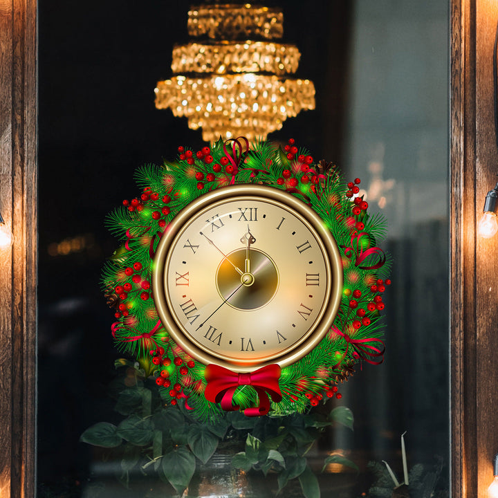 Christmas Countdown Wreath Wall Sticker Decoration