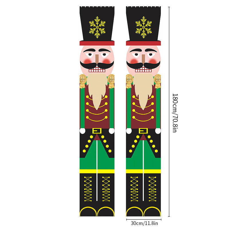 Christmas Door Curtains & Banners for Festive Entryways
