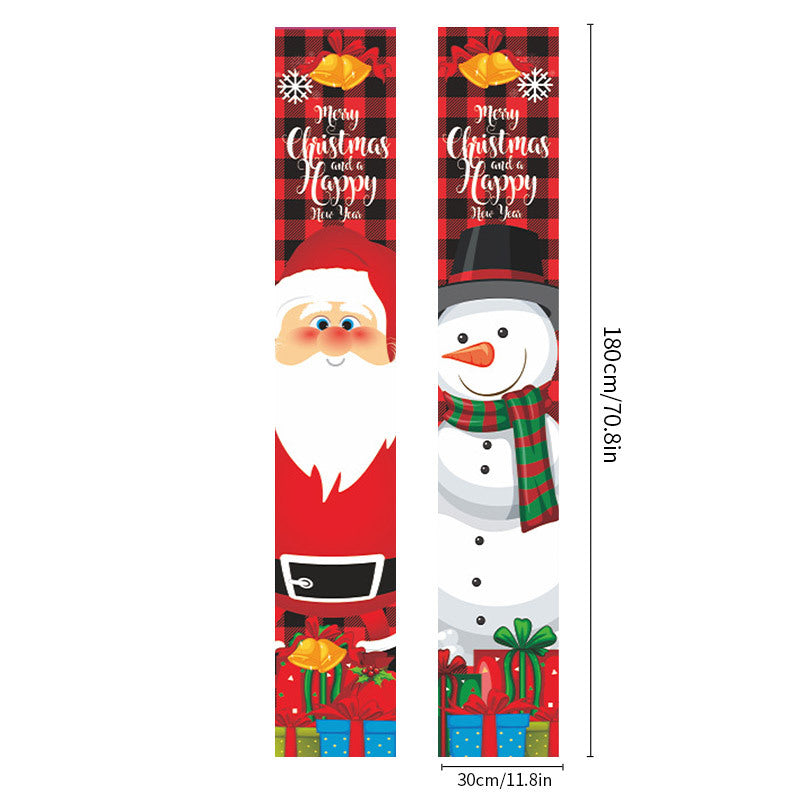 Christmas Door Curtains & Banners for Festive Entryways