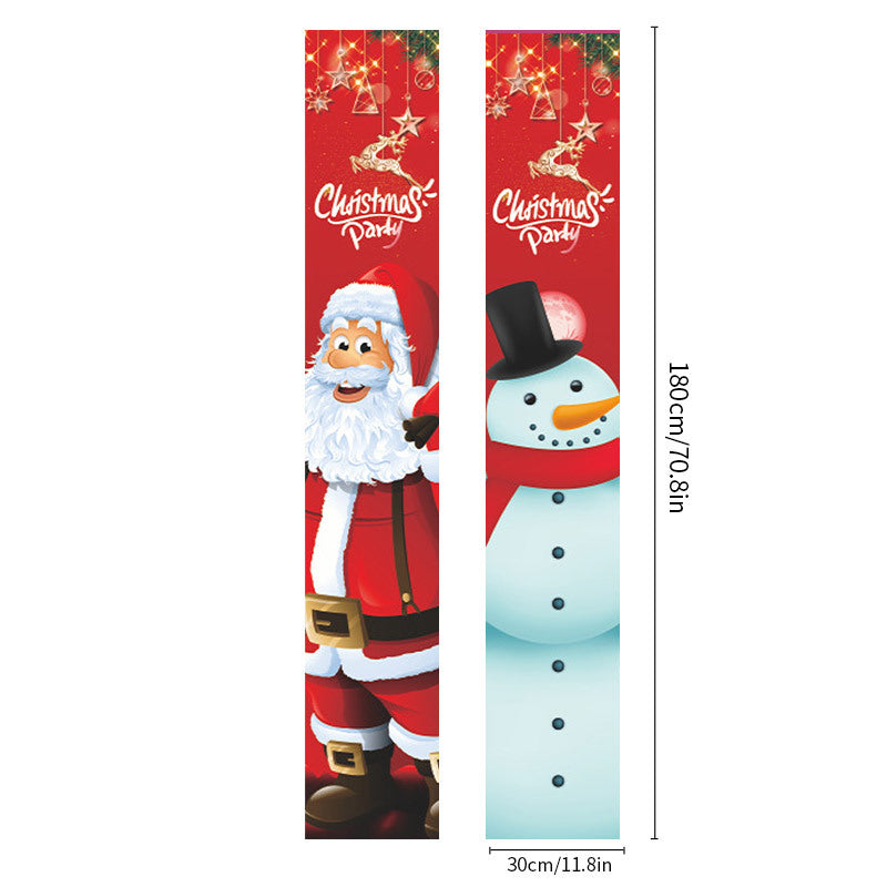 Christmas Door Curtains & Banners for Festive Entryways