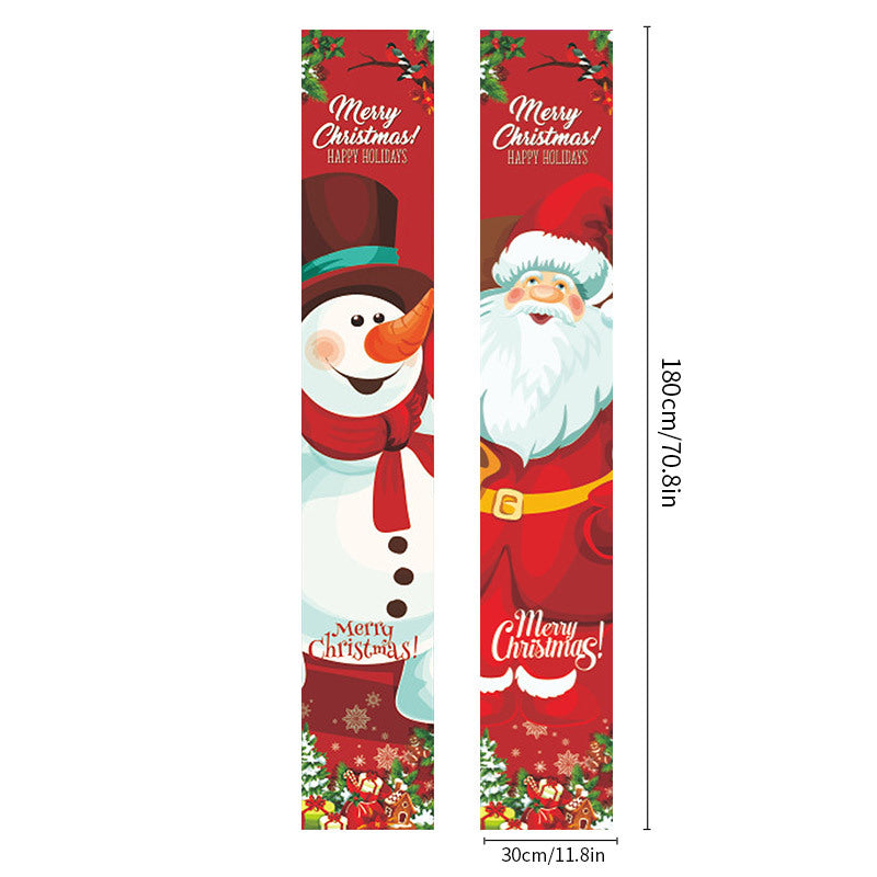 Christmas Door Curtains & Banners for Festive Entryways
