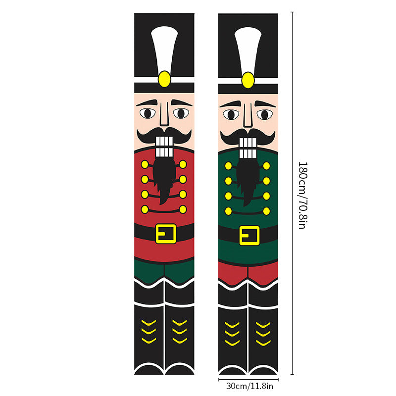 Christmas Door Curtains & Banners for Festive Entryways