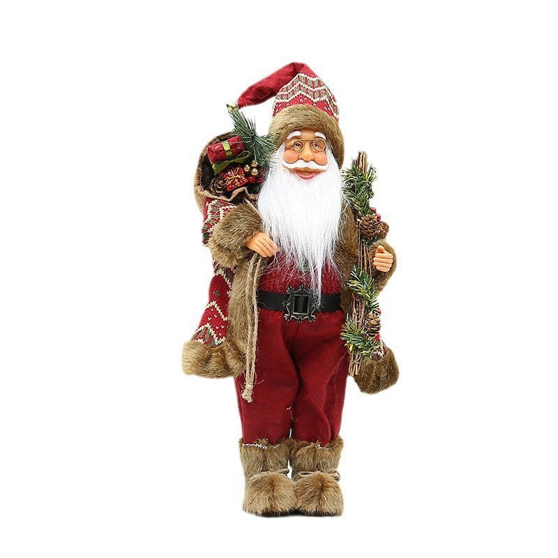 18-Inch Santa Christmas Decoration for Cozy Holiday Charm