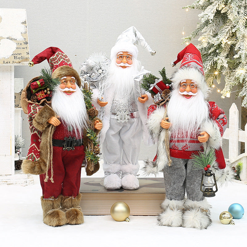 18-Inch Santa Christmas Decoration for Cozy Holiday Charm