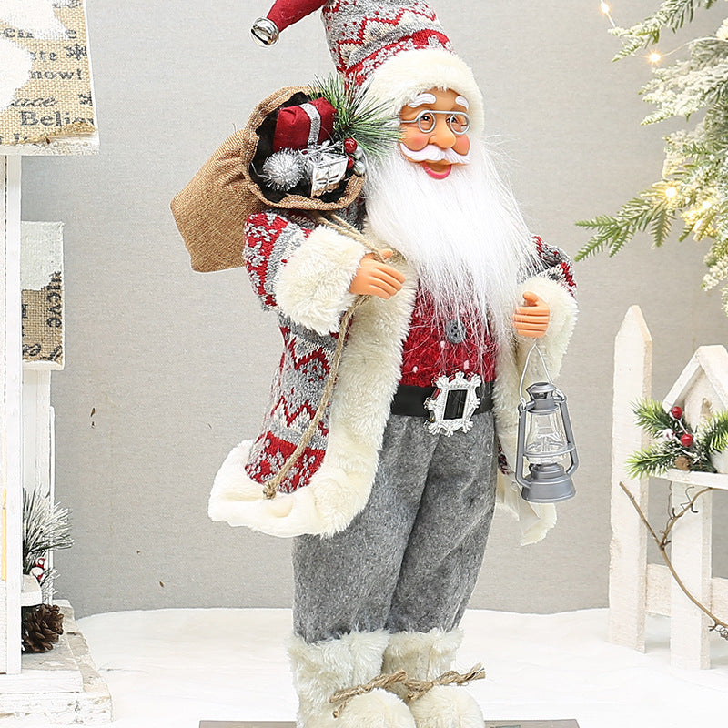 18-Inch Santa Christmas Decoration for Cozy Holiday Charm