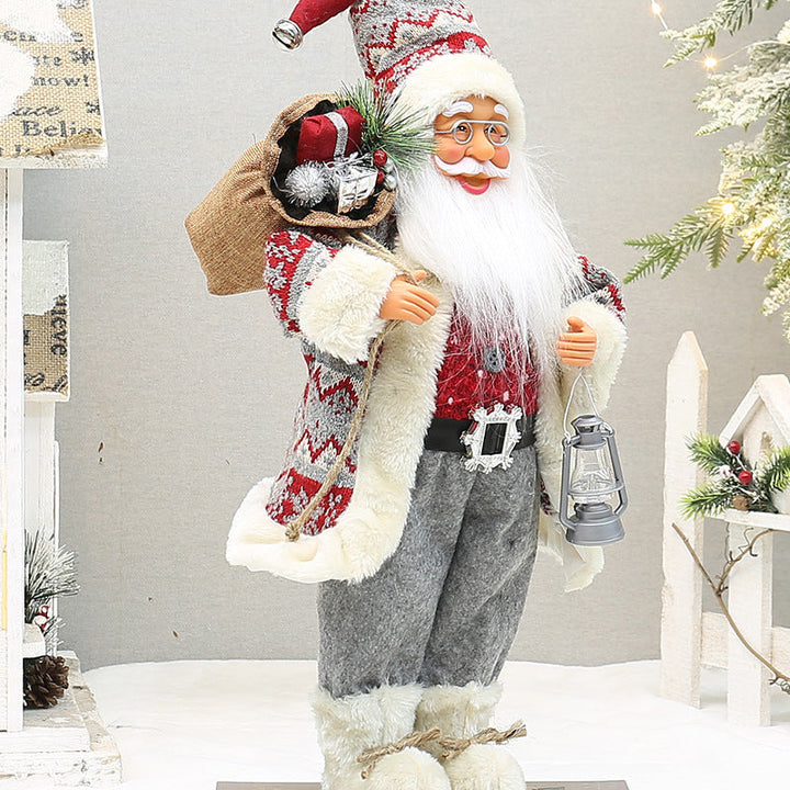 18-Inch Santa Christmas Decoration for Cozy Holiday Charm