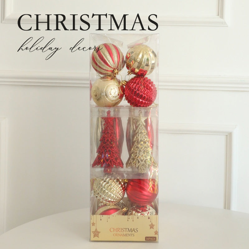 Christmas Ornaments Set for a Layered Tree Display