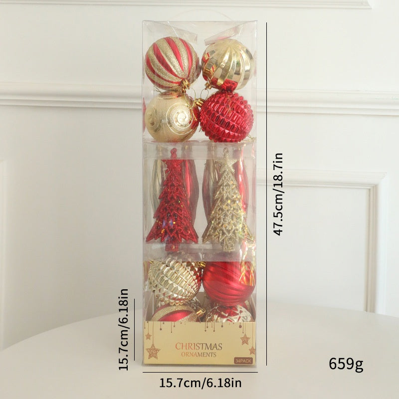 Christmas Ornaments Set for a Layered Tree Display