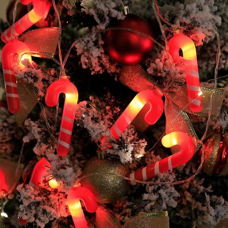 LED Candy Cane String Lights for a Warm Holiday Glow