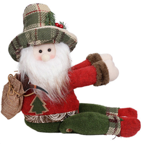 Christmas Curtain Tieback Plush Doll Festive Decor