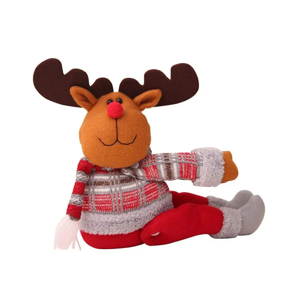 Plush Reindeer Curtain Buckle for Christmas Windows