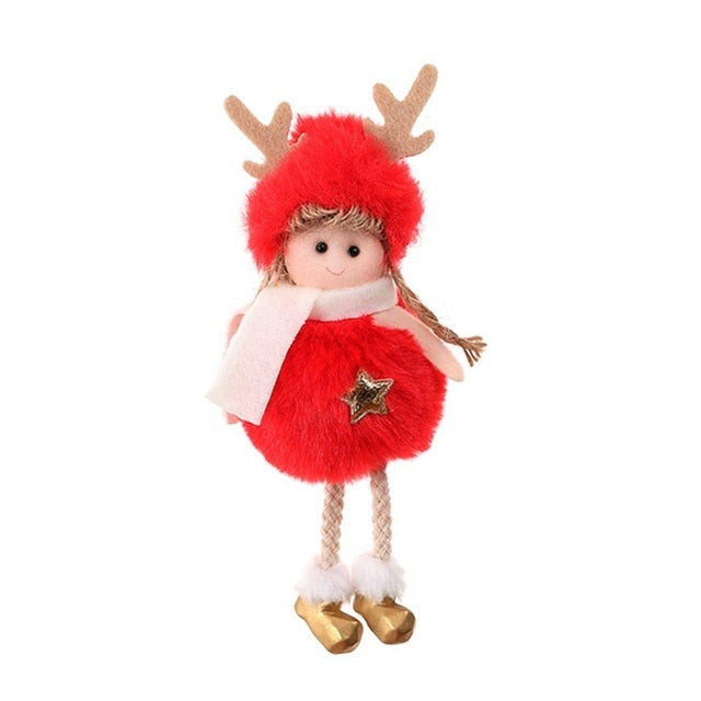 Plush Christmas Hanging Ornaments for Cozy Holiday Charm