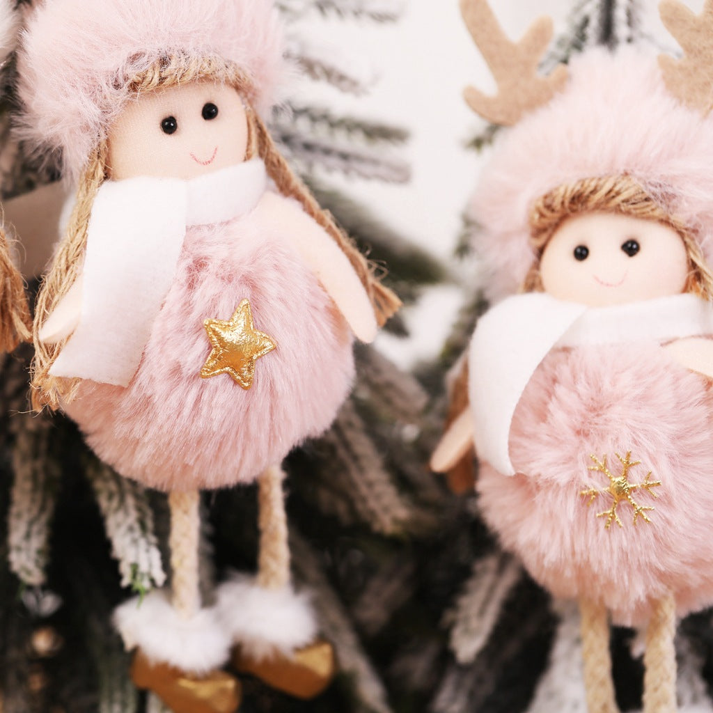 Plush Christmas Hanging Ornaments for Cozy Holiday Charm