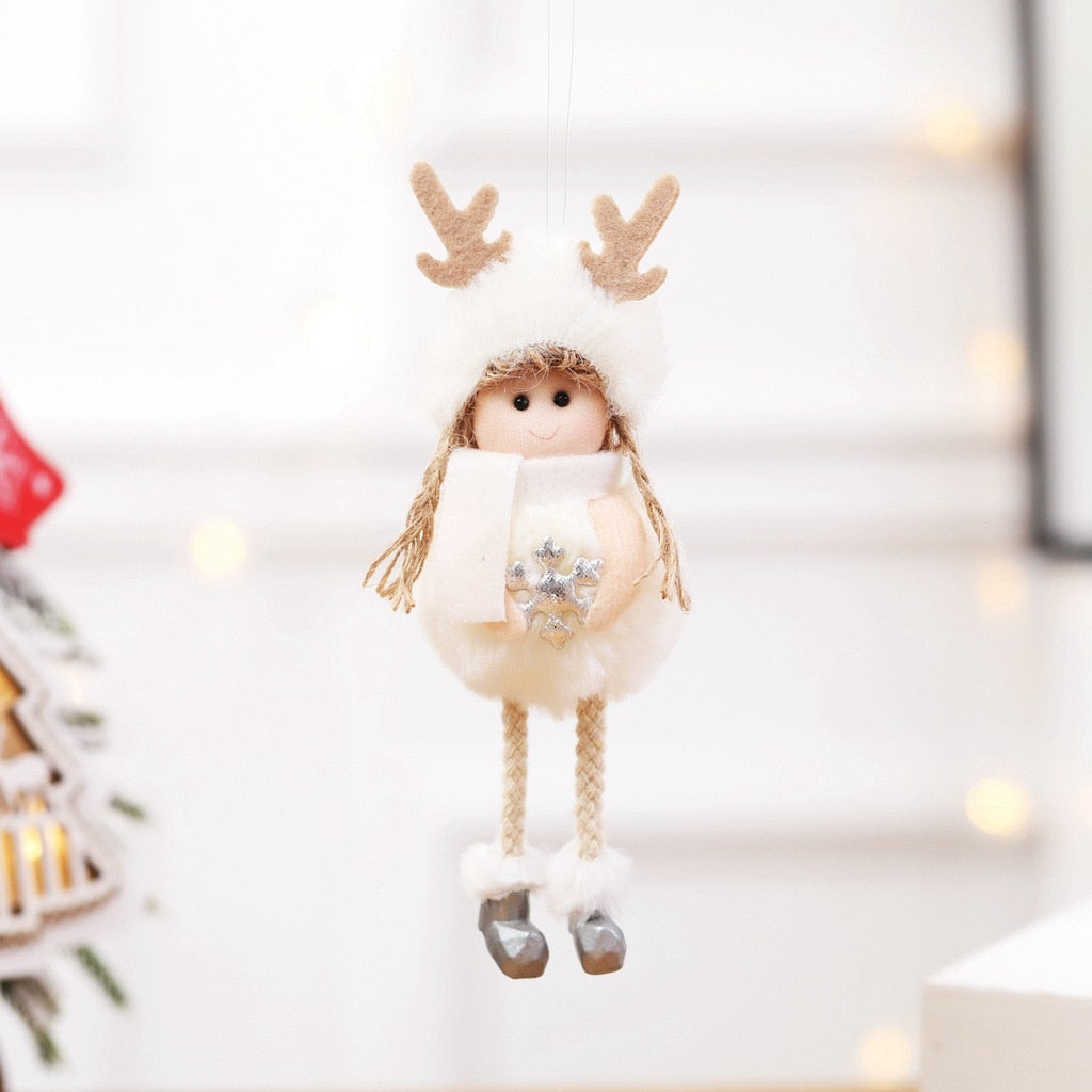 Plush Christmas Hanging Ornaments for Cozy Holiday Charm