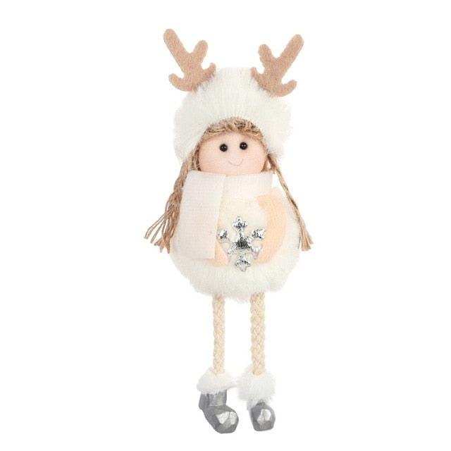 Plush Christmas Hanging Ornaments for Cozy Holiday Charm