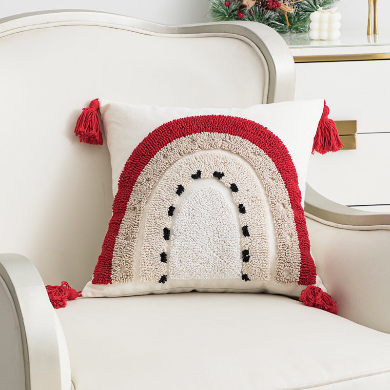 Christmas Embroidered Pillow Covers for Cozy Holiday Decor