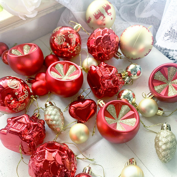 Christmas Ornaments 6cm Colorful Assorted Tree Decor
