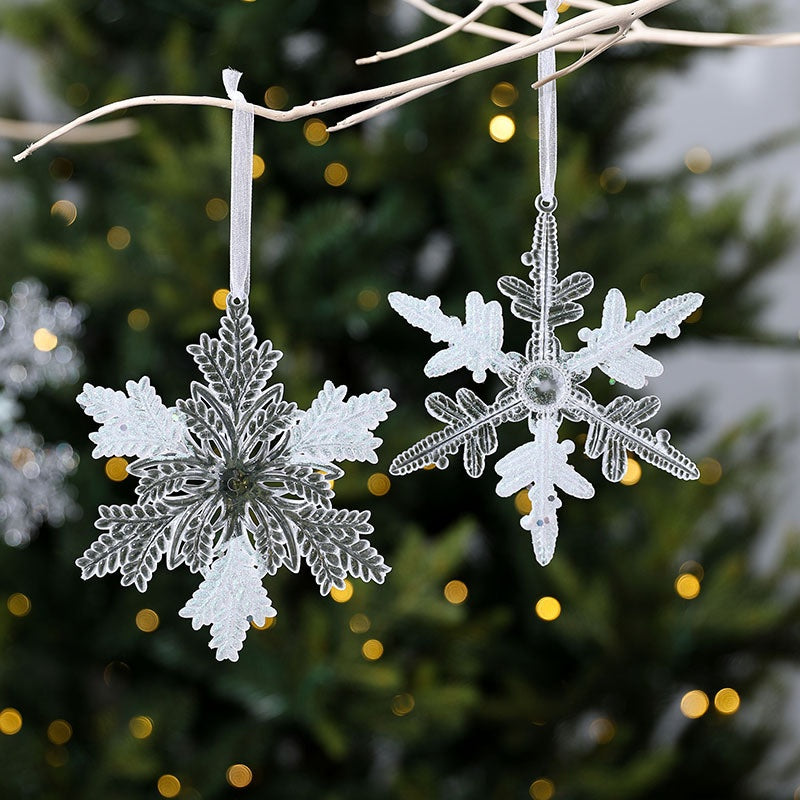 Acrylic Snowflake Ornaments for Frosted Tree Sparkle