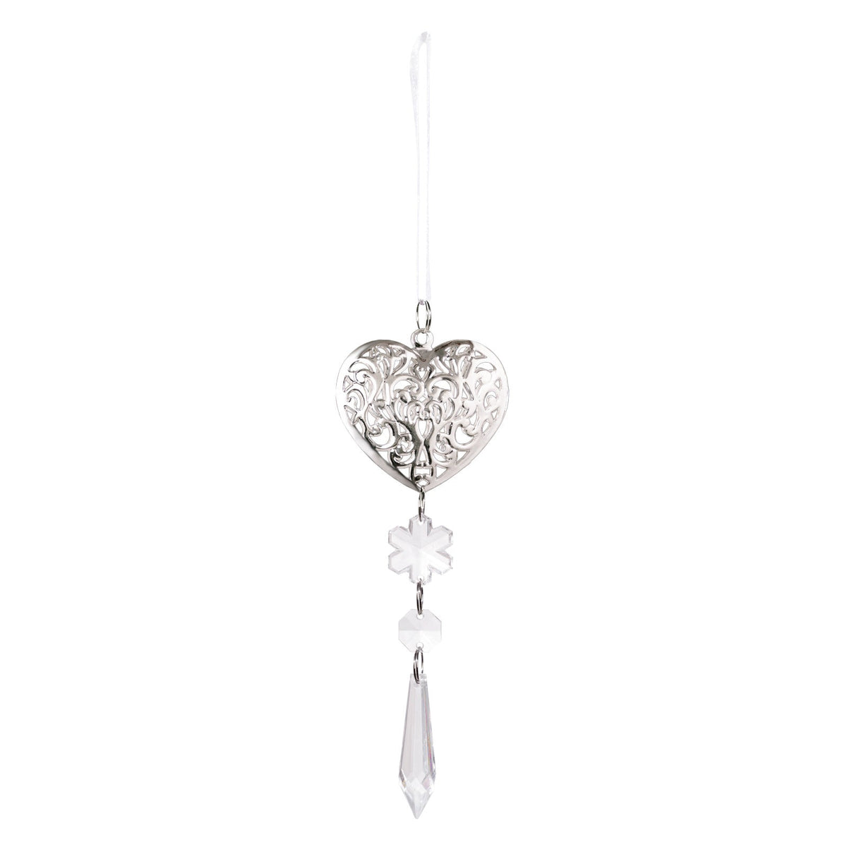 Crystal Snowflake Tree Ornament – Elegant Winter Sparkle