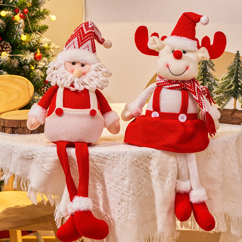 Christmas Doll Decoration Set – 3 Festive Figures
