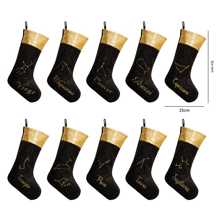 Zodiac Christmas Stocking for Glamorous Holiday Decor