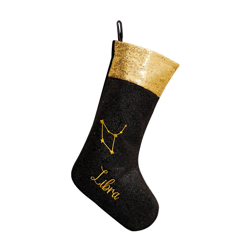 Zodiac Christmas Stocking for Glamorous Holiday Decor