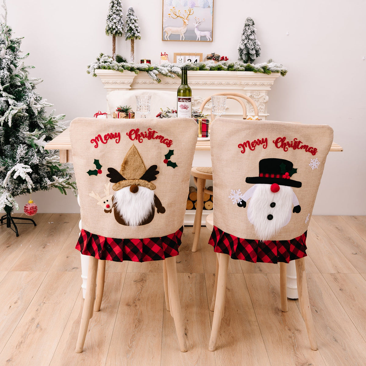 Christmas Chair Covers for a Festive Dining Room