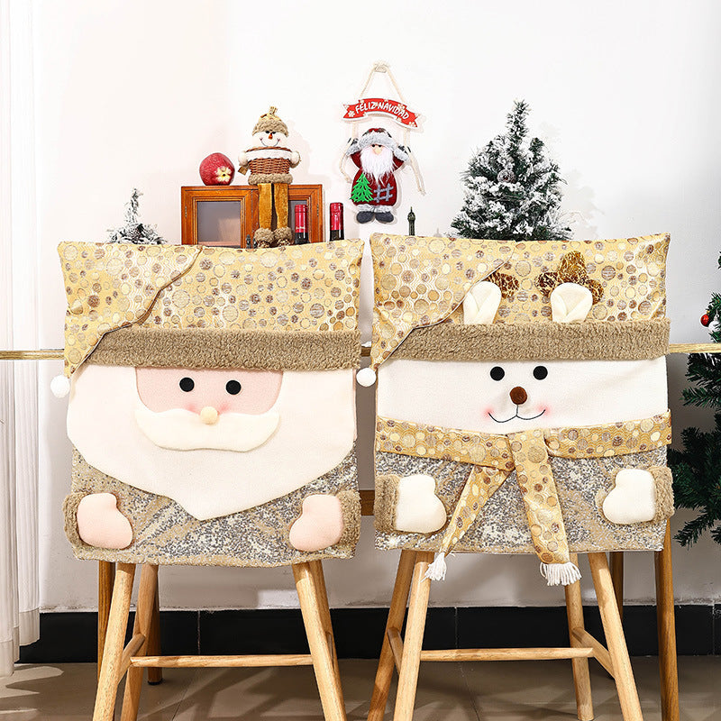 Christmas Chair Covers: Santa & Snowman Dining Decor