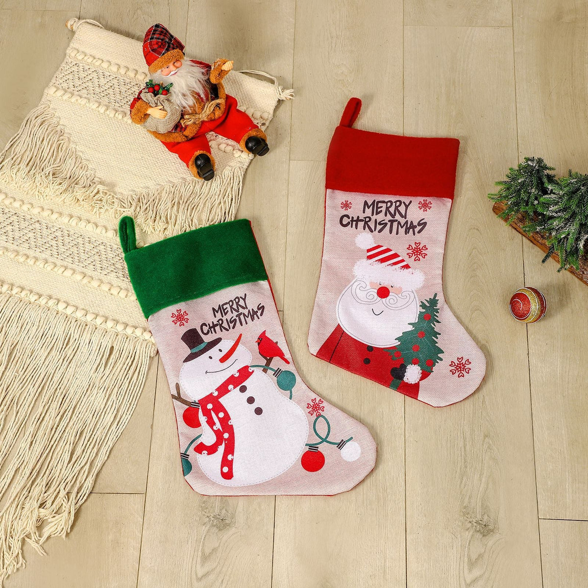 Christmas Stockings Set for Magical Holiday Gift Displays