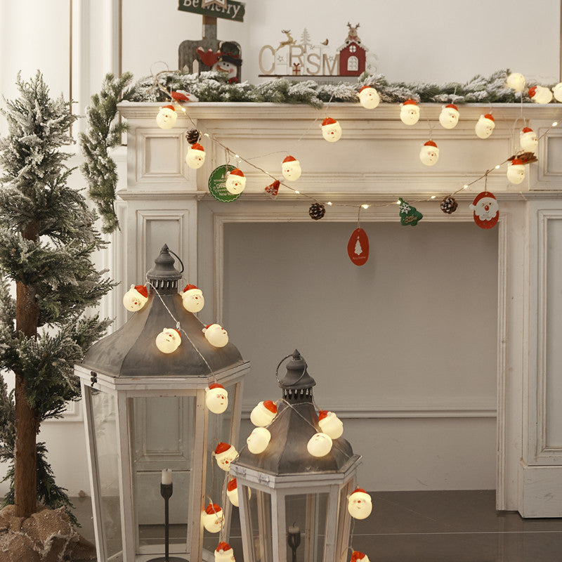 Christmas String Lights With Snowmen for Festive Glow