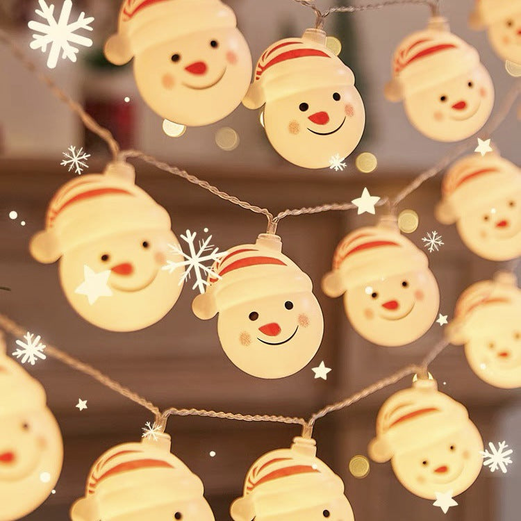 Christmas String Lights With Snowmen for Festive Glow