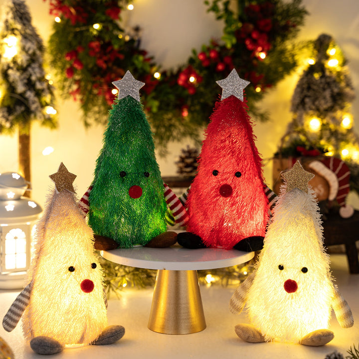 Light-Up Christmas Tree Doll Tabletop Ornament
