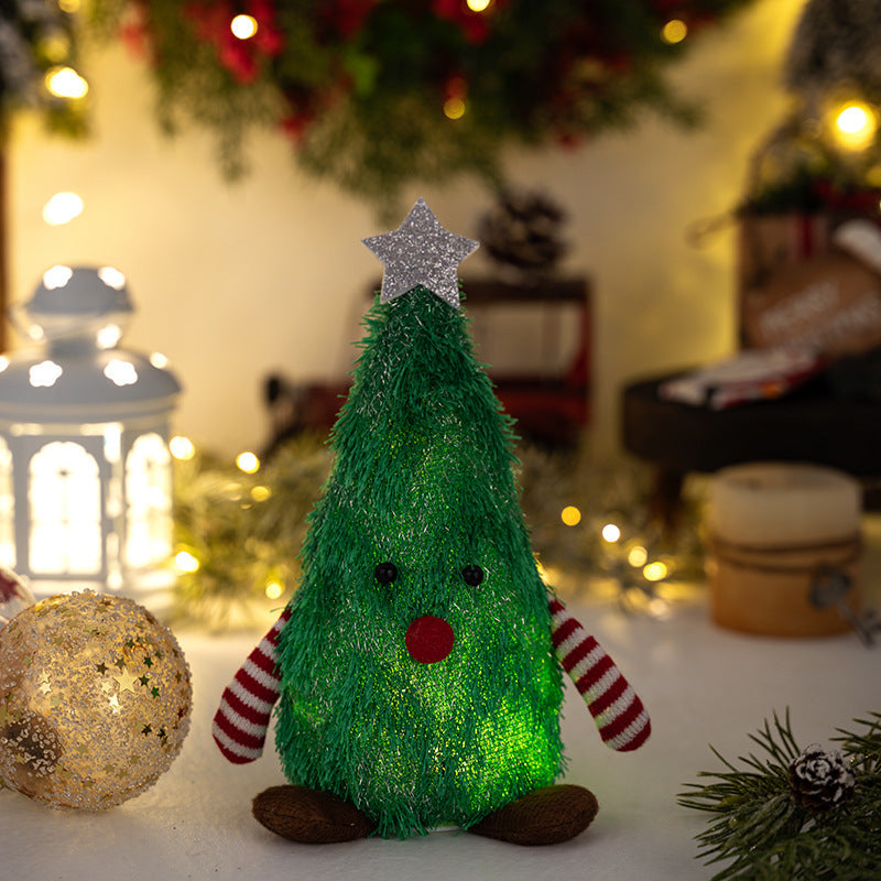 Light-Up Christmas Tree Doll Tabletop Ornament