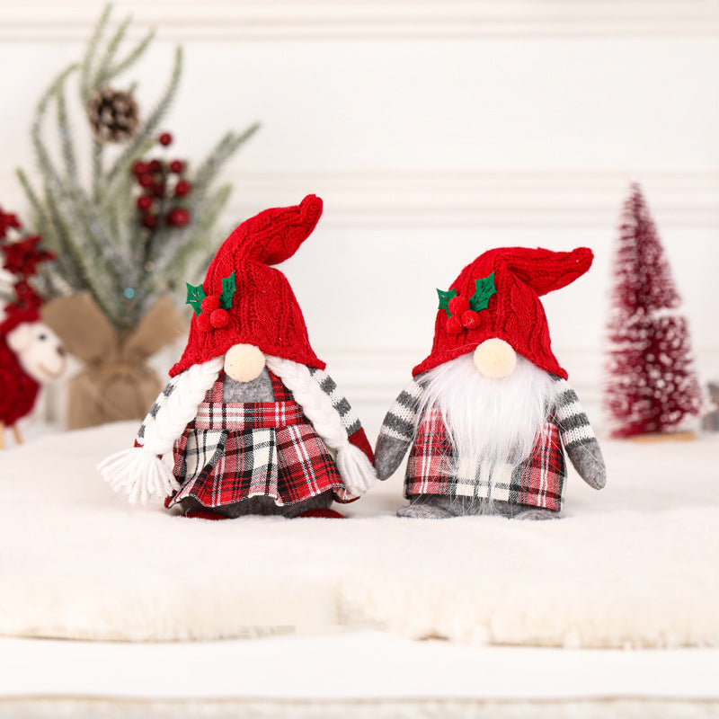 Christmas Gnome Figurines for Cozy Holiday Tabletop Decor