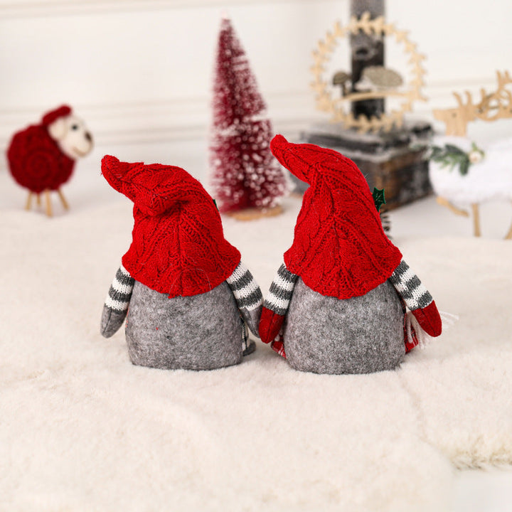 Christmas Gnome Figurines for Cozy Holiday Tabletop Decor