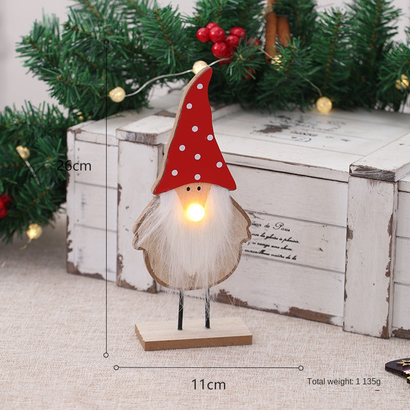Wooden Christmas Decorations for Festive Tabletop Displays