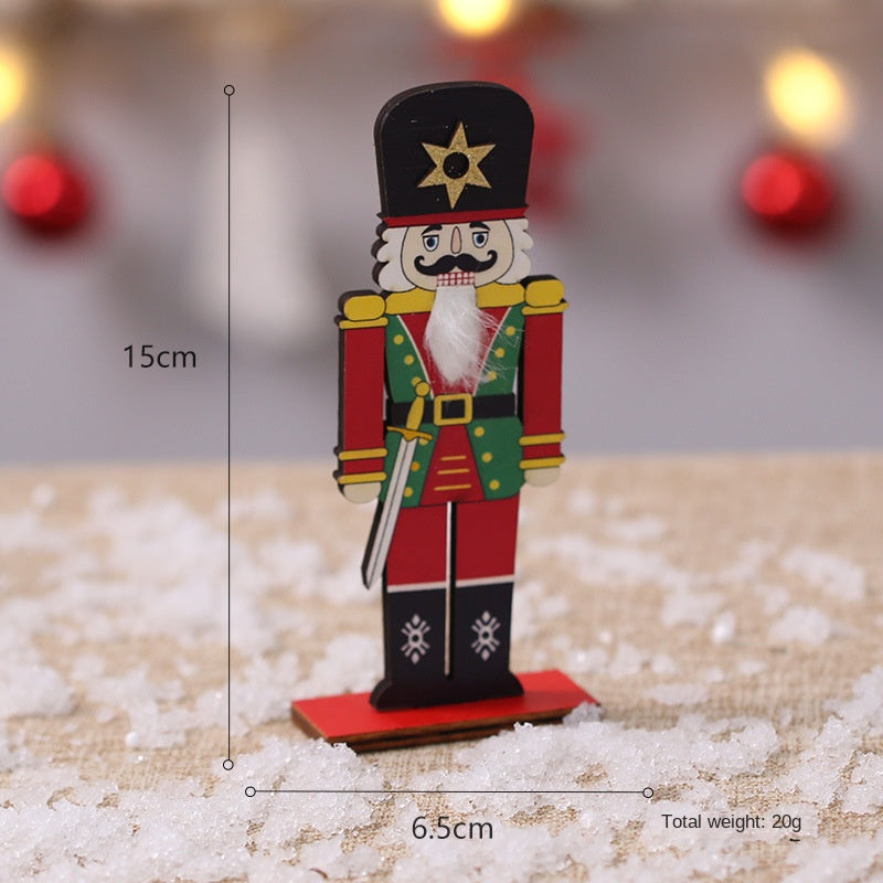 Wooden Christmas Decorations for Festive Tabletop Displays