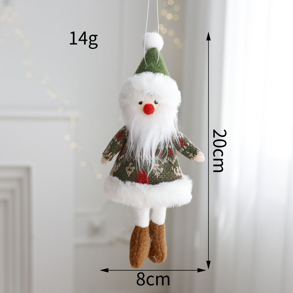 Plush Christmas Ornament Doll for Cozy Holiday Decor