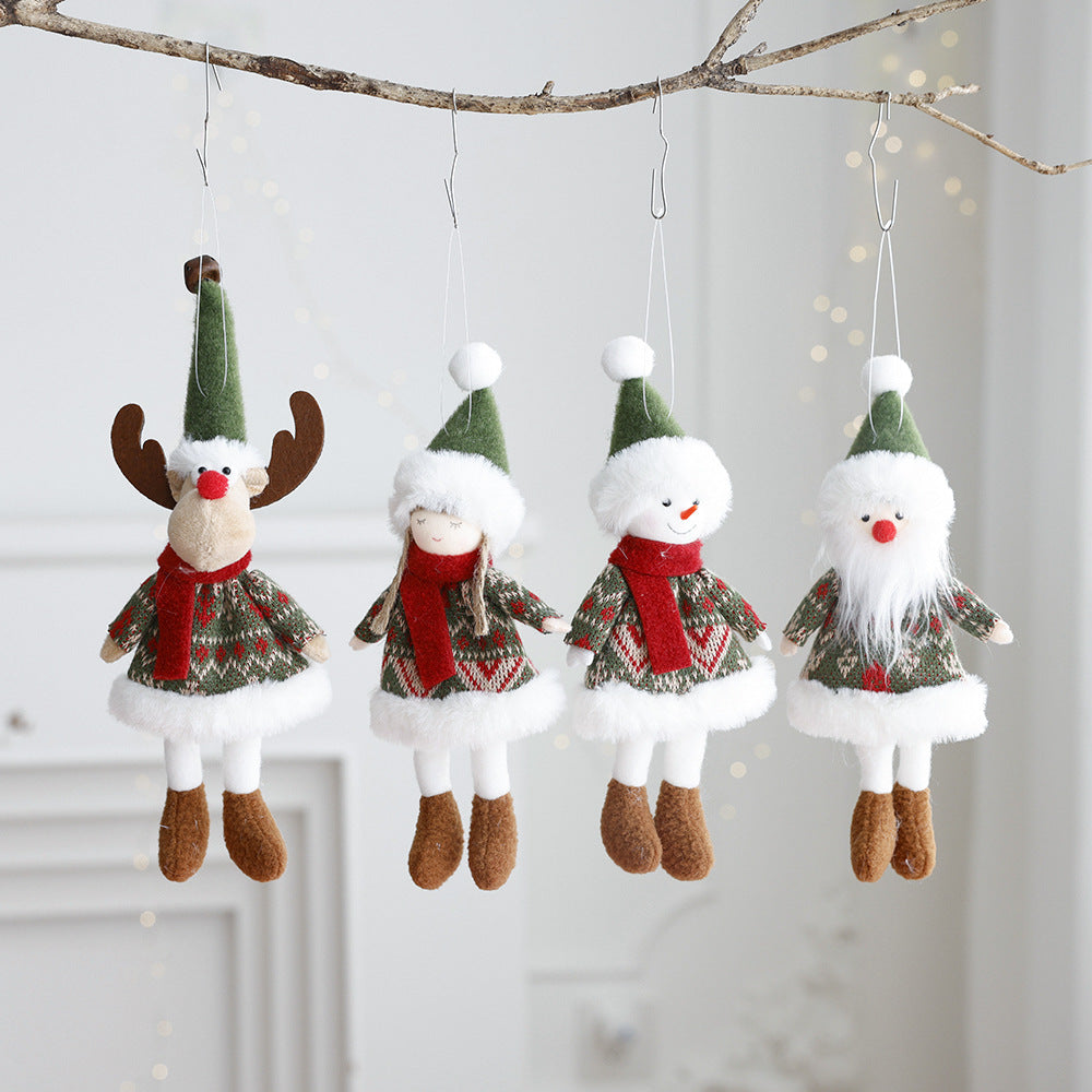 Plush Christmas Ornament Doll for Cozy Holiday Decor