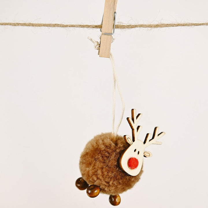 Felt Reindeer Ornaments for Whimsical Christmas Decor