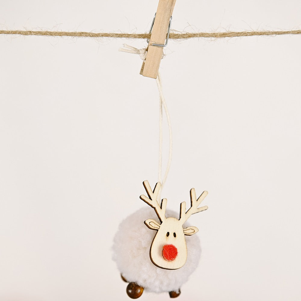 Felt Reindeer Ornaments for Whimsical Christmas Decor