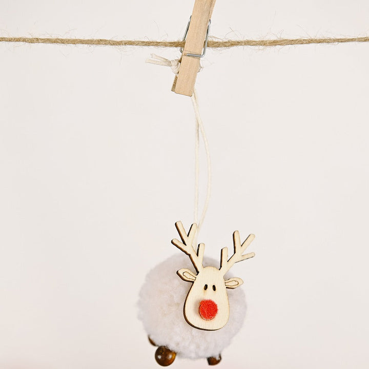 Felt Reindeer Ornaments for Whimsical Christmas Decor