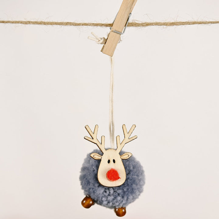 Felt Reindeer Ornaments for Whimsical Christmas Decor
