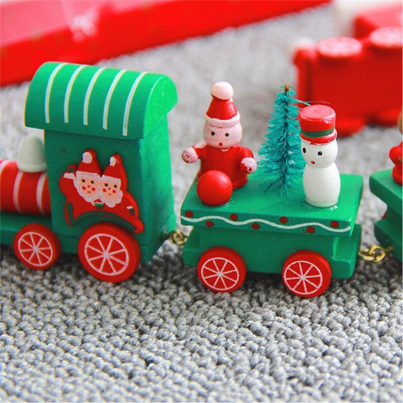 Wooden Christmas Train Decor for Cheerful Festive Displays