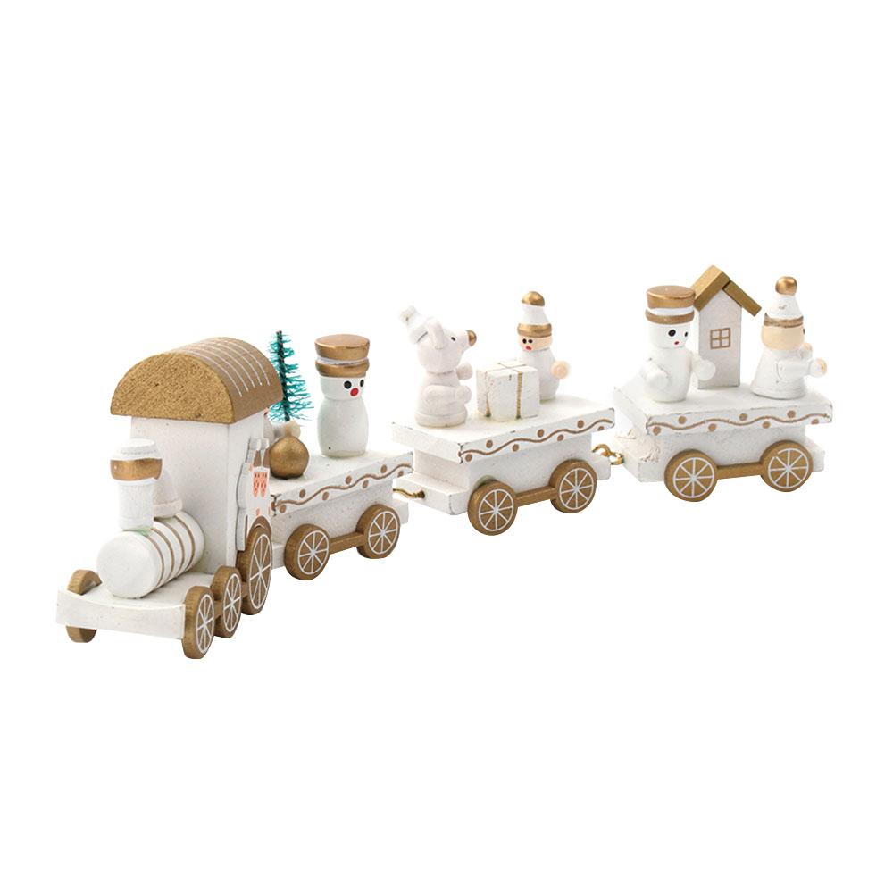 Wooden Christmas Train Decor for Cheerful Festive Displays