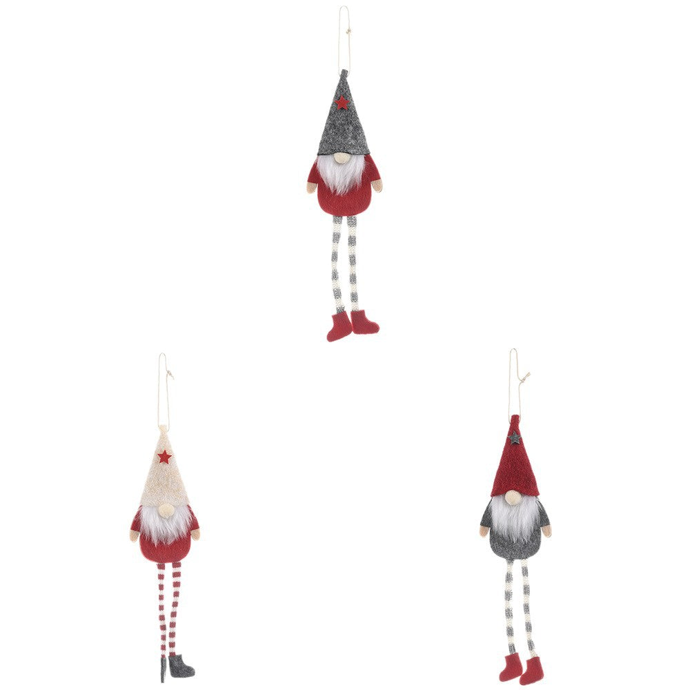 Hanging Gnome Christmas Ornaments | 3-Piece Decor Set