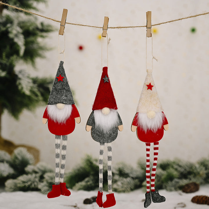 Hanging Gnome Christmas Ornaments | 3-Piece Decor Set