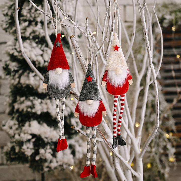 Hanging Gnome Christmas Ornaments | 3-Piece Decor Set