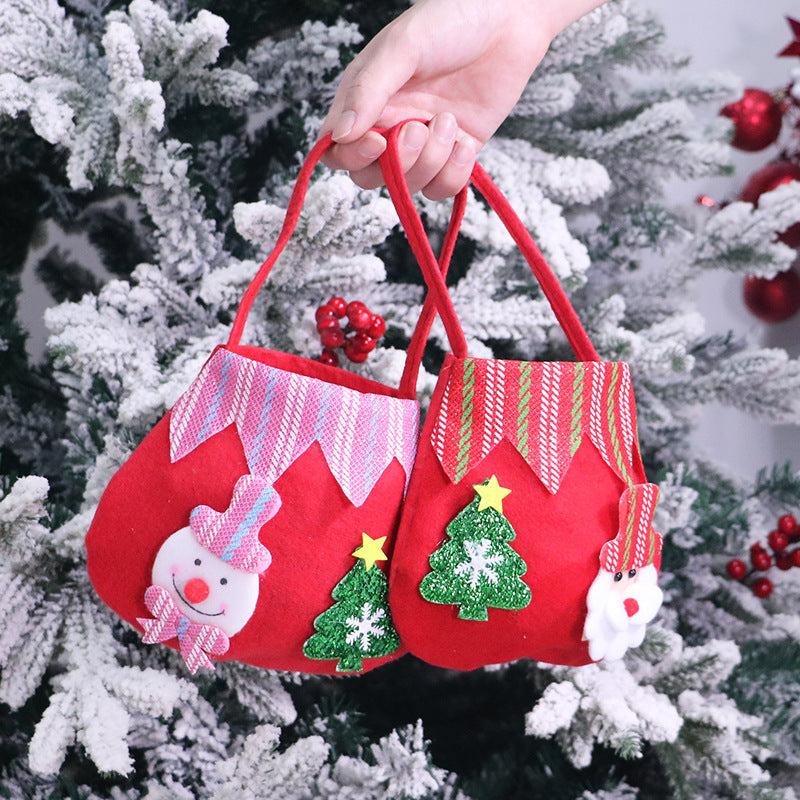 Reusable Christmas Gift Bags for Santa & Snowman Duo